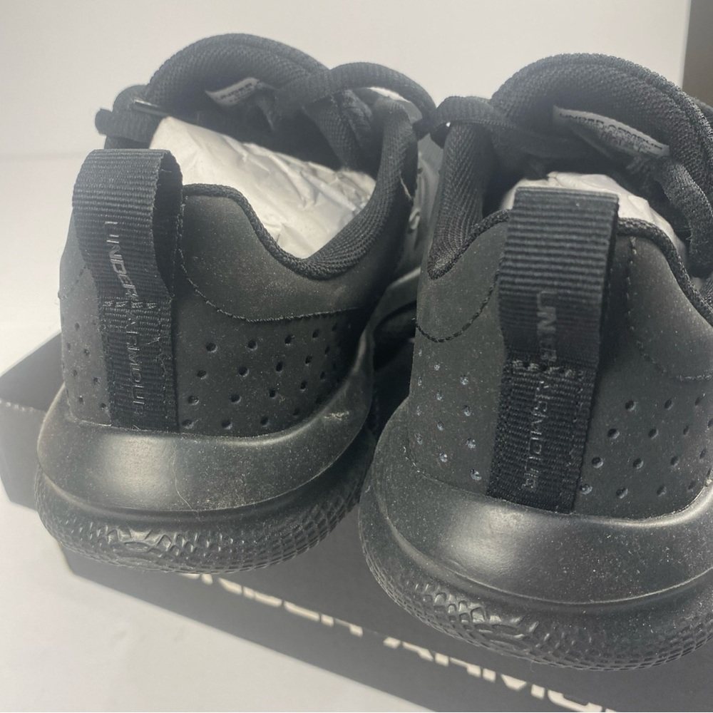 Under Armour Kids Black UA Charged Assert 8 Running Shoes Size 5Y - Picture 4 of 6